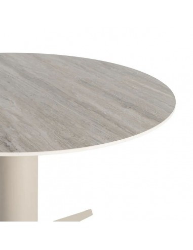 Mesa de Comedor Redonda TAVIRA 120 cm Cerámica...