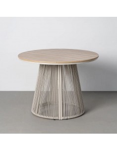 Mesa de Comedor Exterior redonda AMARA 100 cm Polywood y...