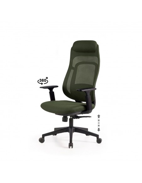 Silla de Oficina Ergonómica COLUMBUS Regulable y Cómoda