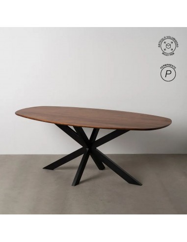 Mesa de Comedor Ovalada ARGO 200x100 Madera de...
