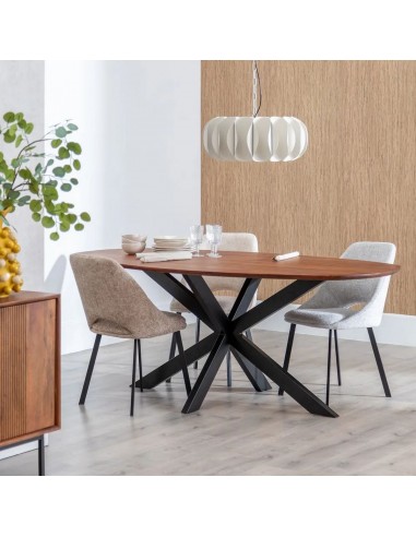 Mesa de Comedor Ovalada ARGO 200x100 Madera de...