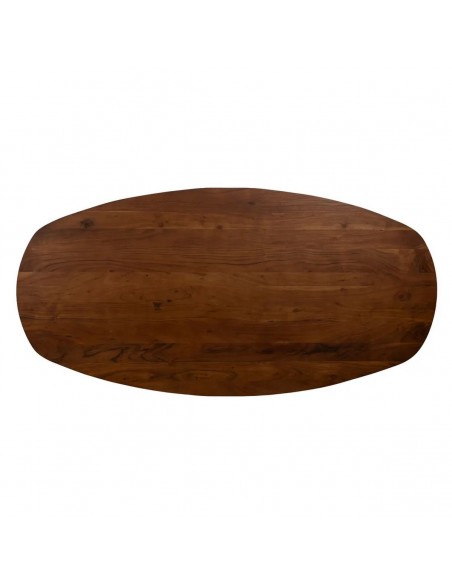 Mesa de Comedor Ovalada ARGO 200x100 Madera de Mango y Hierro