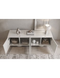 Aparador moderno e minimalista ORLEANS 200 lacado em bege... 2