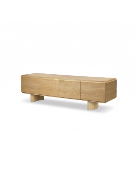 Mueble de TV Organic Modern NANTES 200x40 Roble y Patas en arco
