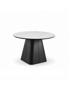 Mesa Redonda diseño escultórico NÉLIDA 120, Porcelánico...
