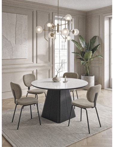 Mesa redonda com design escultural NÉLIDA 120,...