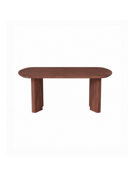Mesa de Comedor ELARA 160 x 90, estilo Moderno Orgánico en Nogal