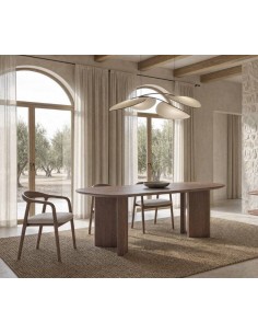 Mesa de jantar ELARA 180 x 90 estilo moderno orgânico... 2