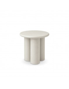 Mesa de apoio redonda RENA 50 efeito microcimento, design...