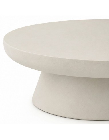 Mesa de centro redonda de estilo orgánico...