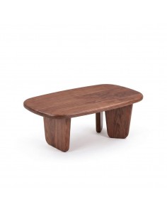 Mesa de centro ELARA 100x60x25 cm em folha de nogueira....