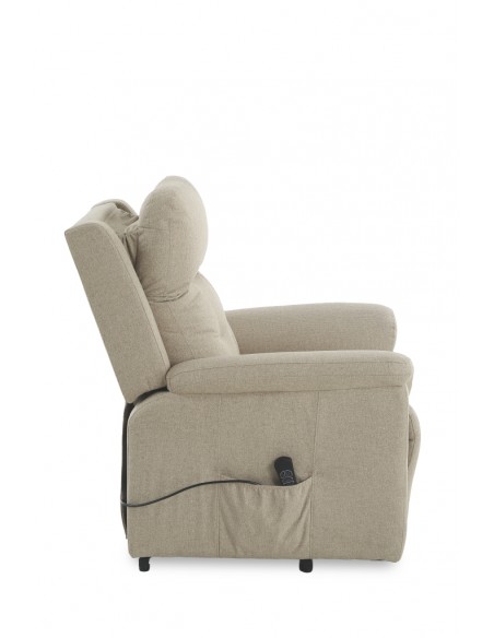 Sillón PARAISO levanta Personas Relax 3 Motores Tela Beige con muelles