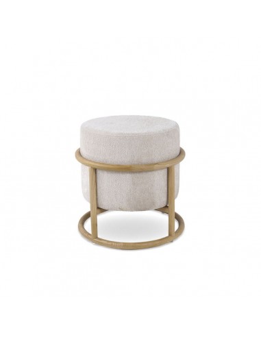 Puf ARVEN Moderno Orgánico Tapizado en Beige...