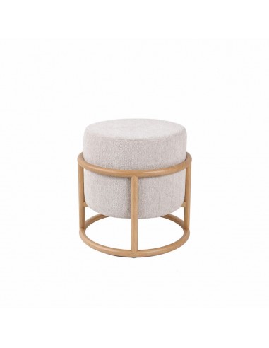 Puf ARVEN Moderno Orgánico Tapizado en Beige...