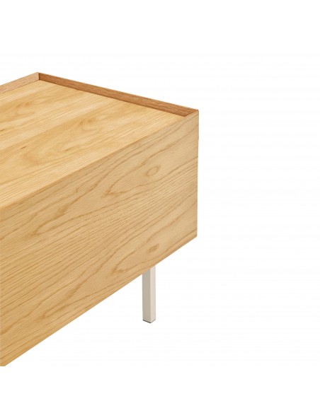 Teulat Mueble de TV minimalista Arista 180x40 en roble.