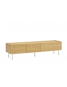 Teulat Mueble de TV minimalista Arista 180x40 en roble.