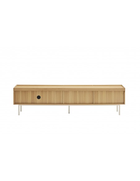 Teulat Mueble de TV minimalista Arista 180x40 en roble.