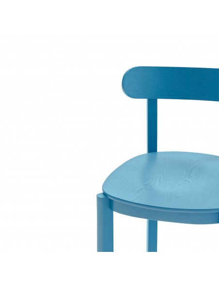 Cadeira Teulat Nara em azul-céu Design Japandi