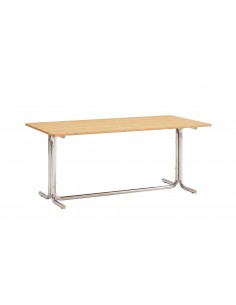 TEULAT Passamà 180 Mesa de Jantar Carvalho e Cromado