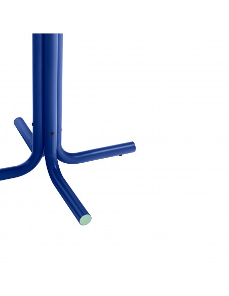 Teulat Passamà 70 Mesa de cozinha redonda em azul Klein e verde menta