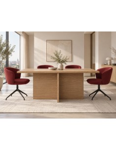 Teulat Arrel 180, Mesa comedor rectangular en roble 2
