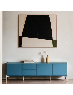 Mueble de TV de diseño Moderno CROMA en Azul cielo de... 2