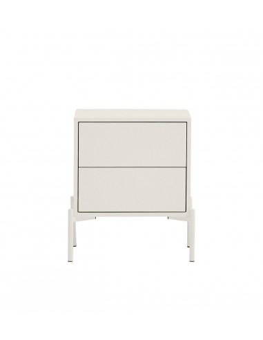 Mesa de cabeceira Teulat CROMA em creme, com 2...
