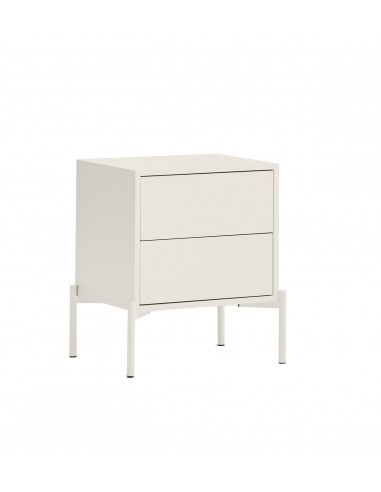 Mesa de cabeceira Teulat CROMA em creme, com 2...