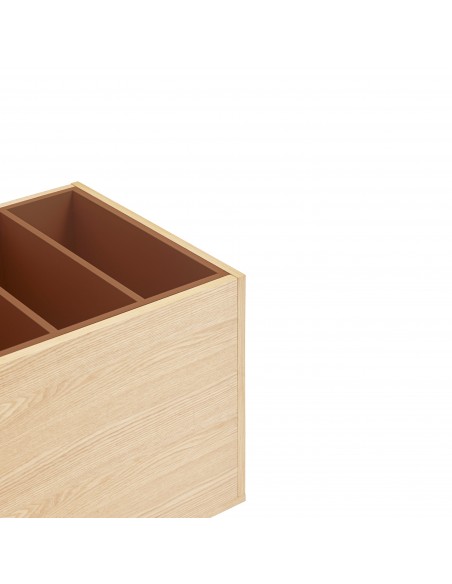 Teulat SONAR 135, Mueble para Tocadiscos en Roble y arcilla con hueco para vinilos