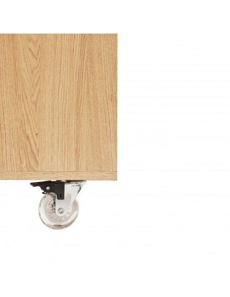 Teulat SONAR 45, Mueble Tocadiscos auxiliar con ruedas Roble y arcilla