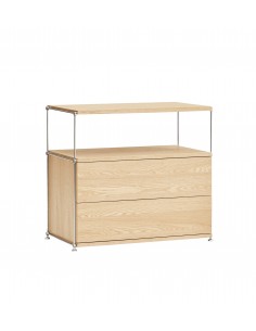 Comoda minimalista Teulat AUREA 80 com 2 gavetas em...