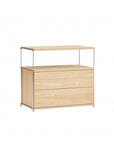 Teulat AUREA 80, Comoda minimalista 2 cajones...