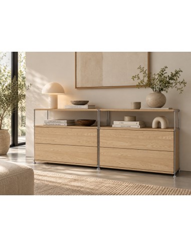 Teulat AUREA 80, Comoda minimalista 2 cajones...