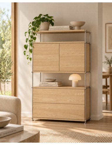 Teulat AUREA 80, Comoda minimalista 2 cajones...
