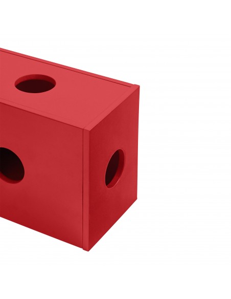 Teulat WALLY Cajón mesita Auxiliar apple boxes en color Rojo