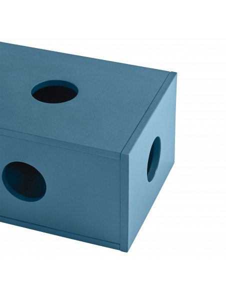 Teulat WALLY Cajón, mesita Auxiliar, apple boxes en color Azul