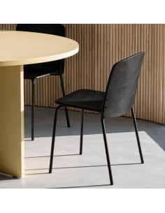 Teulat SAGO, Cadeira de Design em Madeira e Metal Preto 2