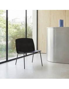 Teulat SAGO, butaca de Diseño en madera y metal negro 2