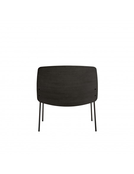 Teulat SAGO, butaca de Diseño en madera y metal negro