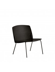 Teulat SAGO, butaca de Diseño en madera y metal negro