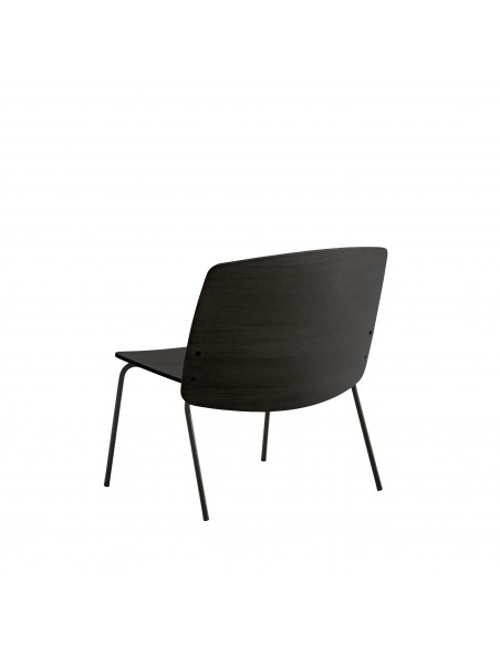 Teulat SAGO, butaca de Diseño en madera y metal negro