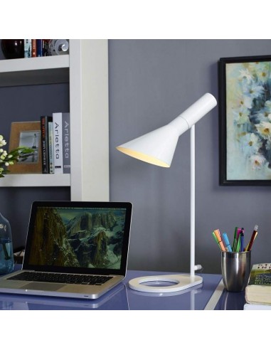 LAMPARA DE SOBREMESA JACOBSEN, BLANCO