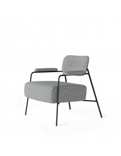 Butaca BREDA de diseño en gris claro