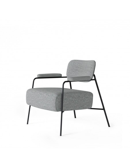 Butaca BREDA de diseño en gris claro