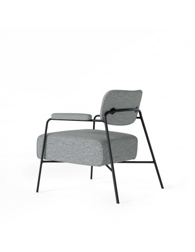 Butaca BREDA de diseño en gris claro