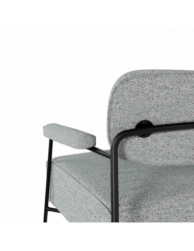 Butaca BREDA de diseño en gris claro