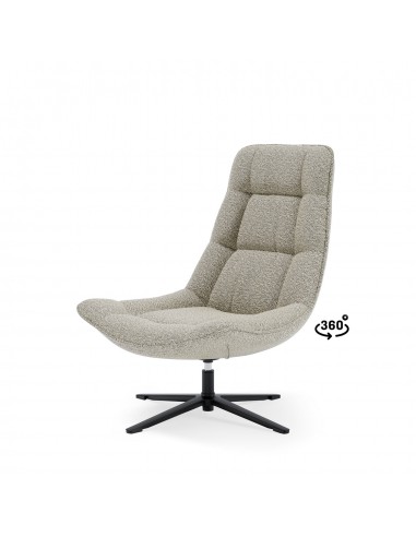 Butaca PARMA de diseño tapizada en beige