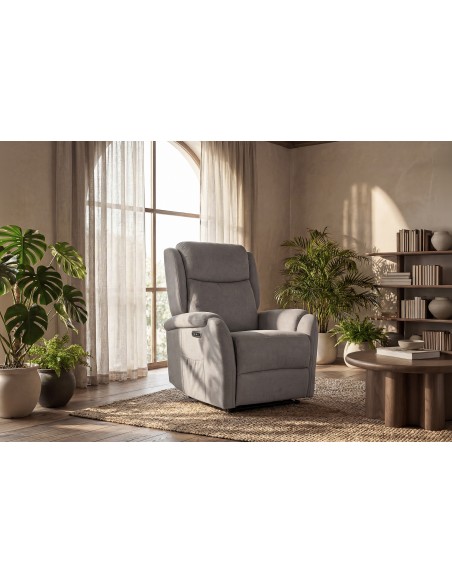 Poltrona relax AKARI de design com dois motores elétricos