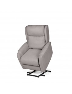 Poltrona relax LIFT AKARI de design em taupe