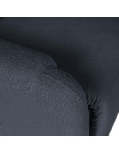 Sillón relax AKARI de diseño en gris oscuro